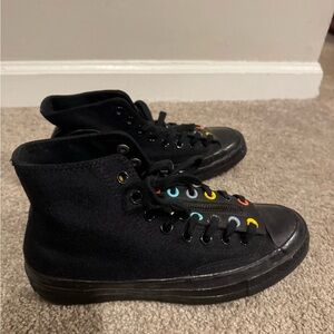 Converse Chuck 70 Zip Black Electric Aqua 8.5